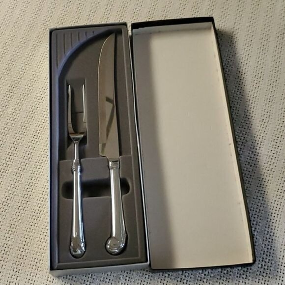 GUMP'S Carvel Hall Made in USA 2 piece Carving Knife and Fork - Picture 3 of 11